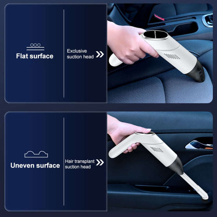 Portable Hand-held Folding Vacuum Cleaner (White)
