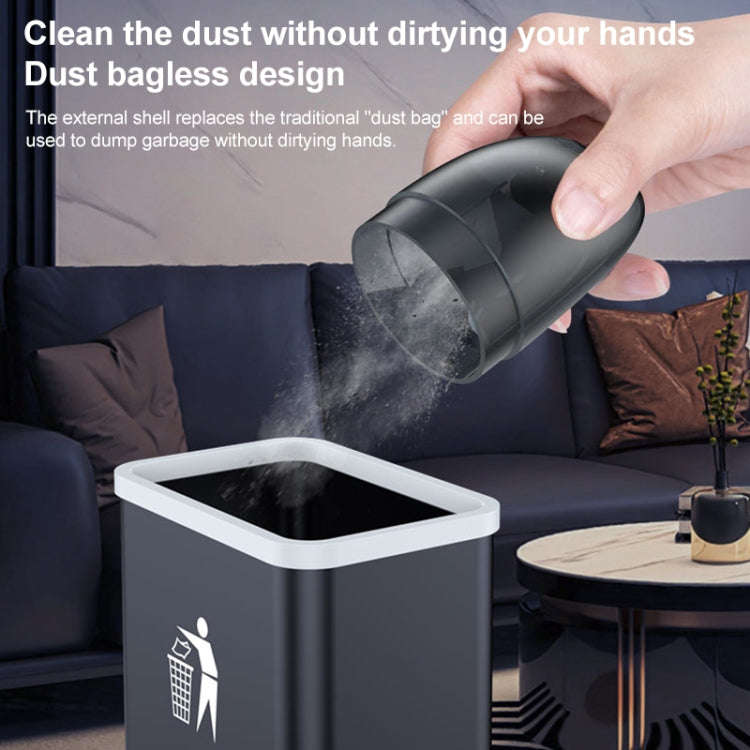 Portable Hand-held Folding Vacuum Cleaner (White)