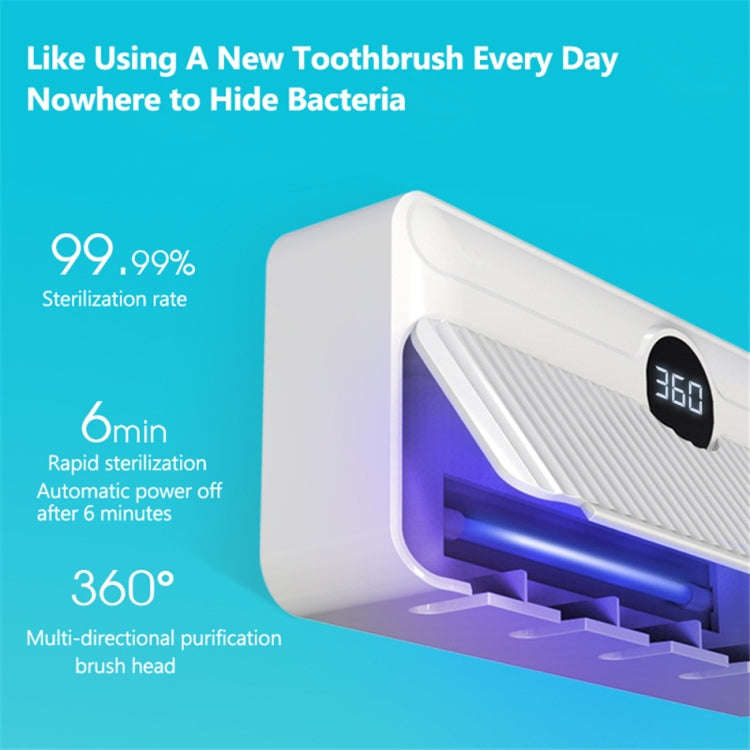 YJK086 Smart Home UV Ultraviolet Toothbrush Sterilizer (Blue)
