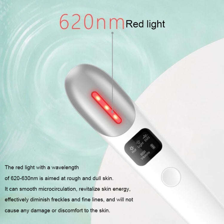 YJK019 Micro-electric Massage Black Eye Wrinkle Eye Beauty Instrument (White)