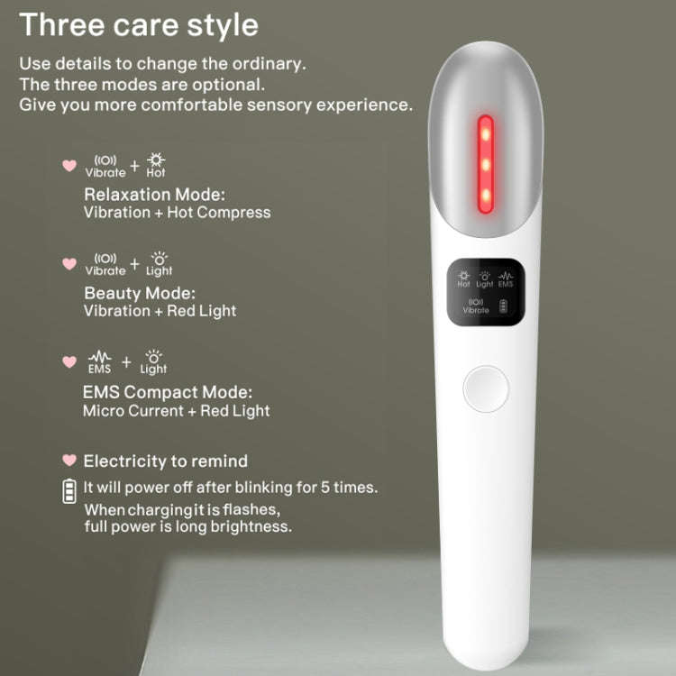 YJK019 Micro-electric Massage Black Eye Wrinkle Eye Beauty Instrument (Pink)