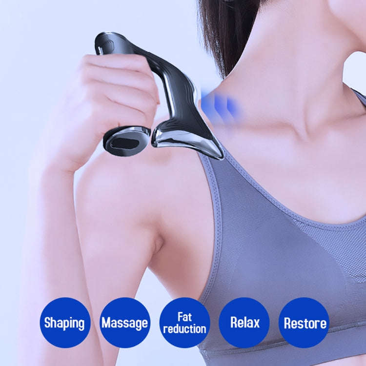YJK078 Electric Vibration Cervical Spine Myofascial Muscle Massage Instrument (Black)