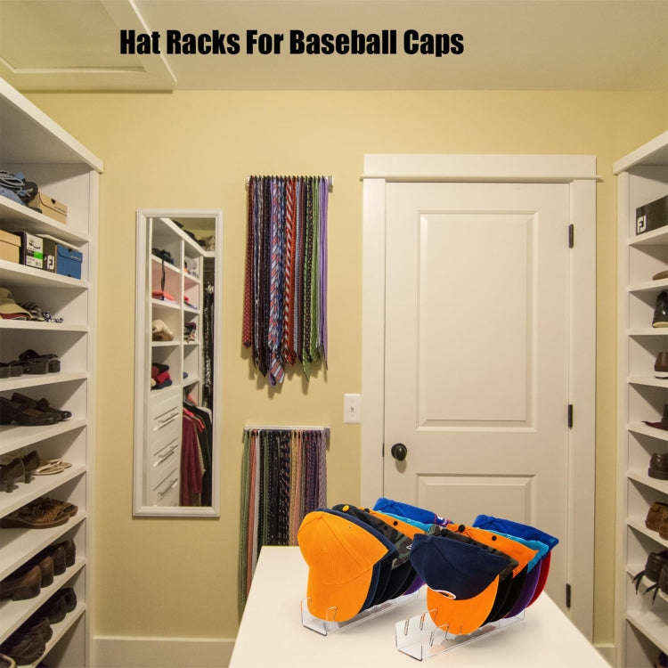 YX017 Acrylic Baseball Cap Display Stand (Black)
