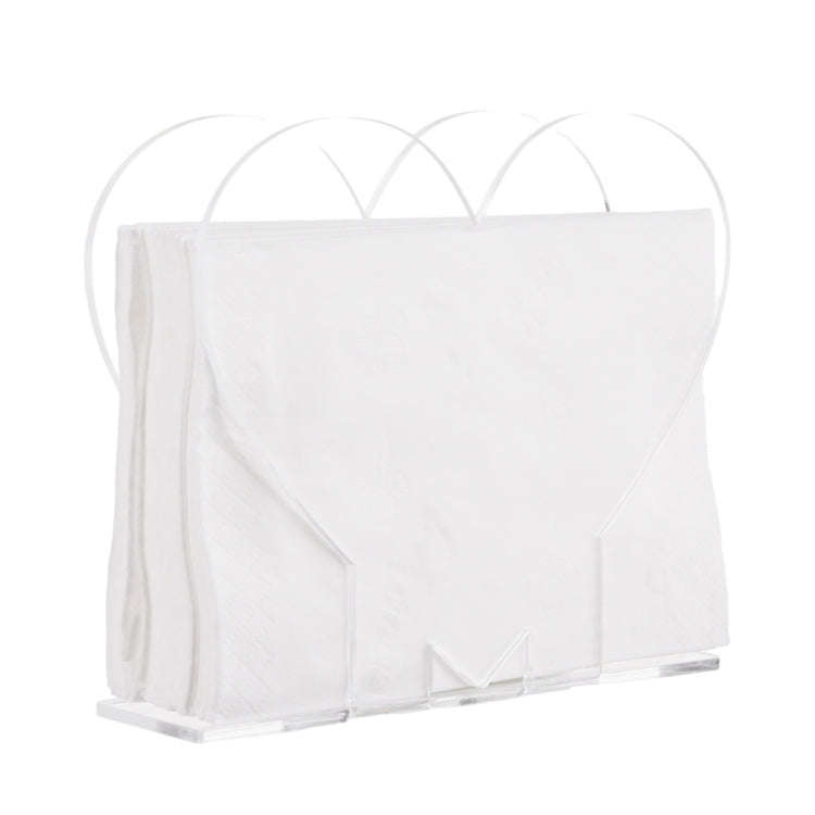 2pcs YX012 Transparent Acrylic Table Paper Towel Organizer