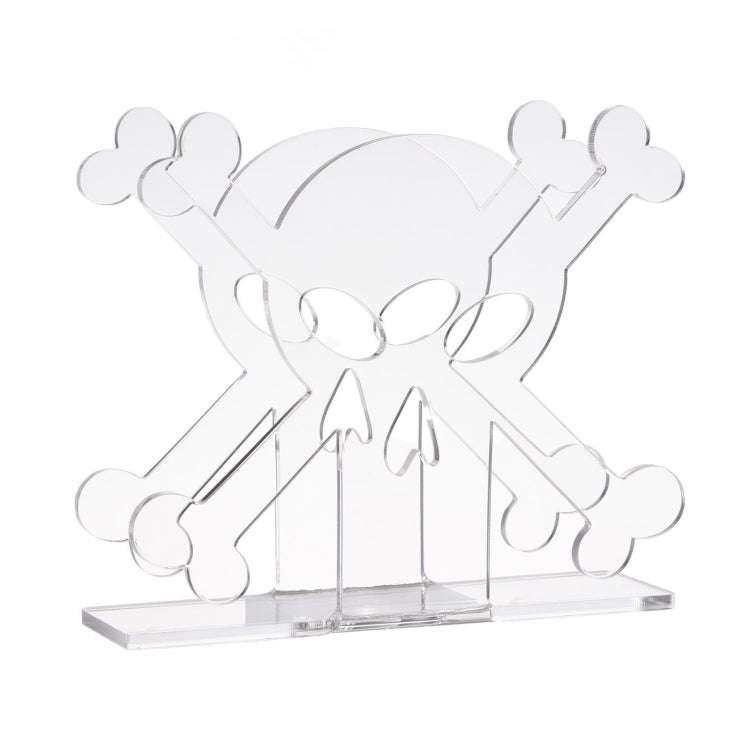 YX013-1 Acrylic Skull Table Paper Towel Organizer (Transparent)