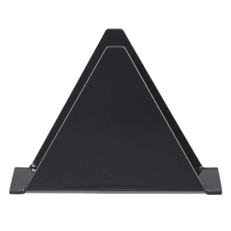 YX014-1 Acrylic Triangular Table Paper Towel Organizer (Black)