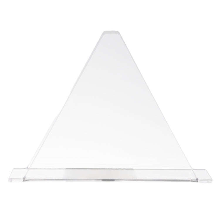 2pcs YX014-2 Acrylic Triangular Table Paper Towel Organizer (Transparent)
