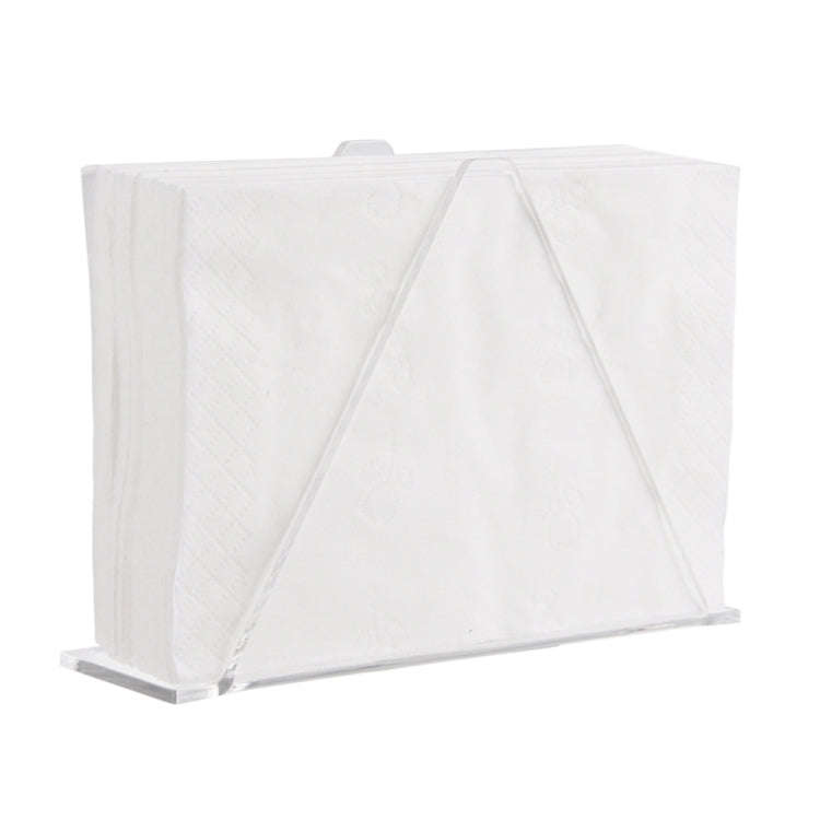 2pcs YX014-2 Acrylic Triangular Table Paper Towel Organizer (Transparent)