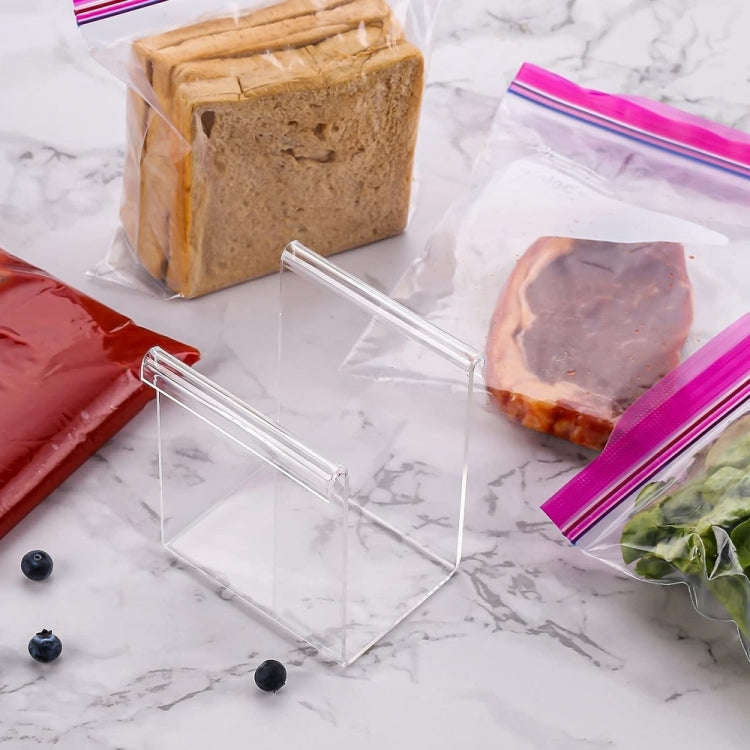 2pcs YX025 Acrylic Large Ziplock Bag Holder