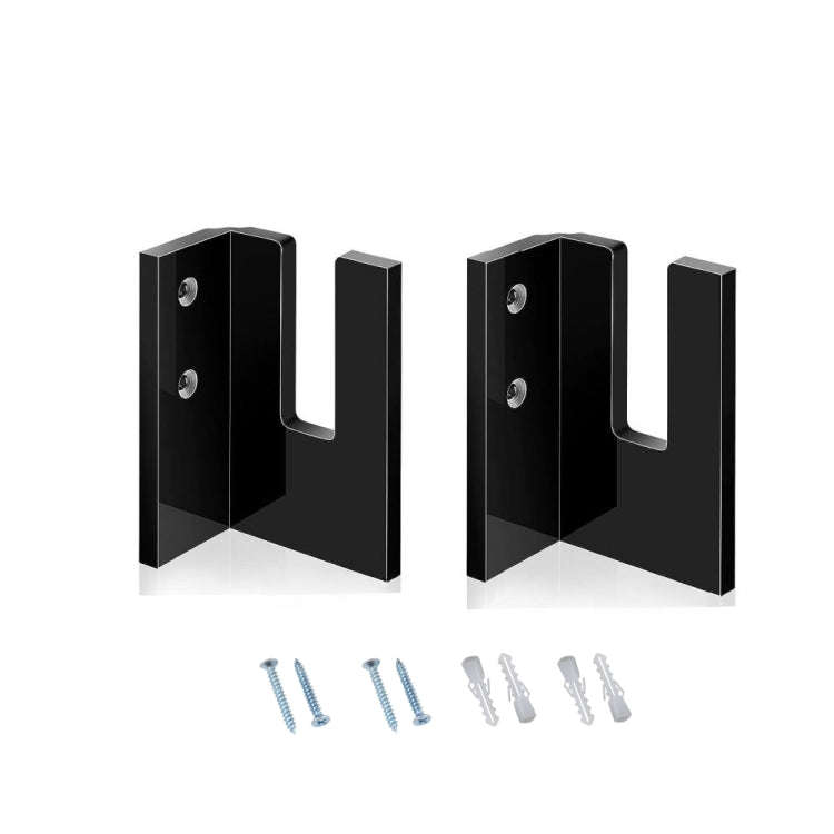 1 Pair YX028-1 Skateboard Wall-Mounted Display Holder (Black)