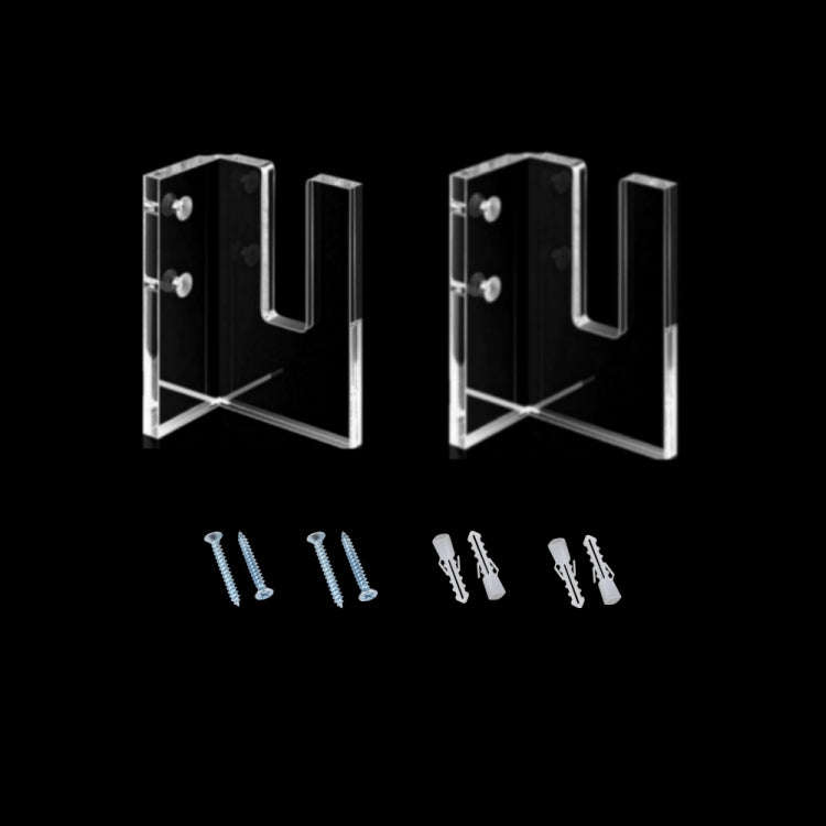 1 Pair YX028-1 Skateboard Wall-Mounted Display Holder (Transparent)