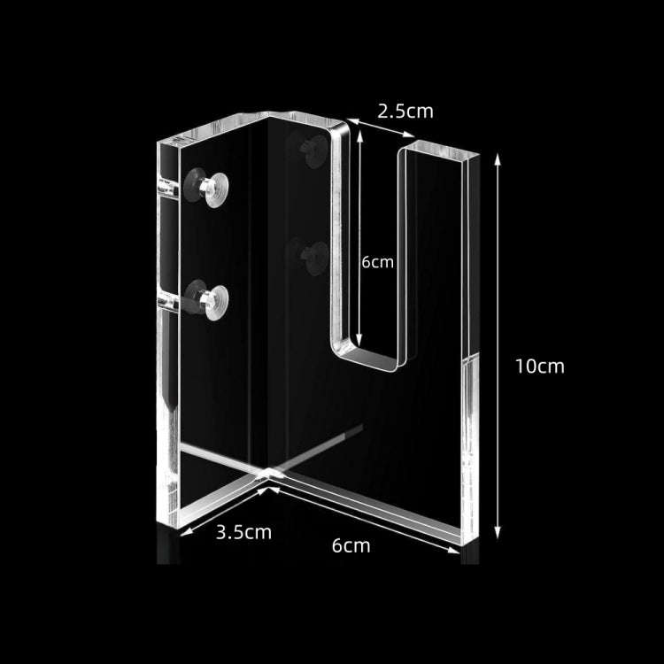 2 Pair YX028-2 Skateboard Wall-Mounted Display Holder (Transparent)