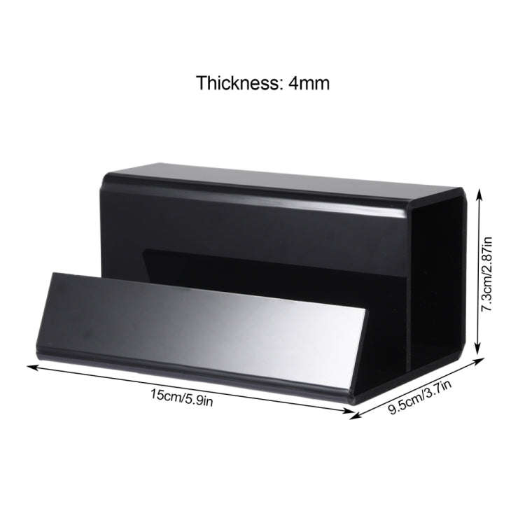 YX069 Acrylic Vinyl Records Rack Desktop CD Display Stand (Black)