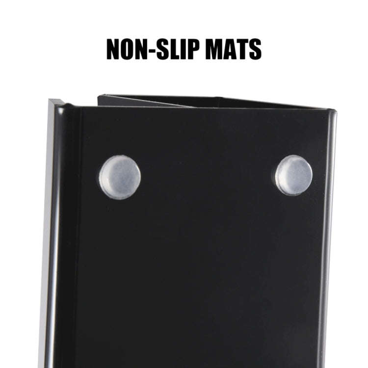 YX069 Acrylic Vinyl Records Rack Desktop CD Display Stand (Black)