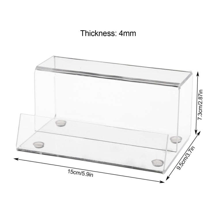 YX069 Acrylic Vinyl Records Rack Desktop CD Display Stand (Transparent)