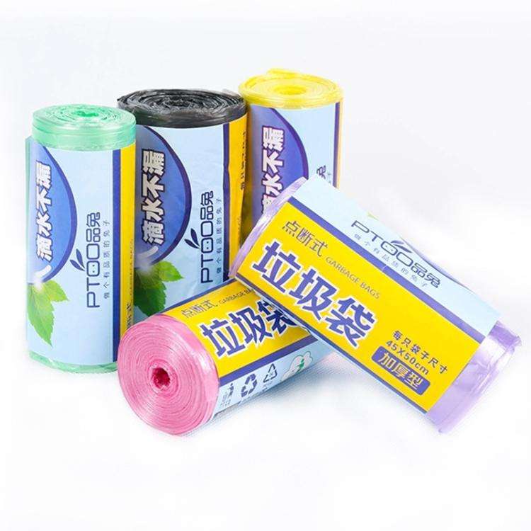 10 Rolls Household Colour Thickening Big Garbage Bags (30pcs Per Roll), Random Color Delivery, Si...