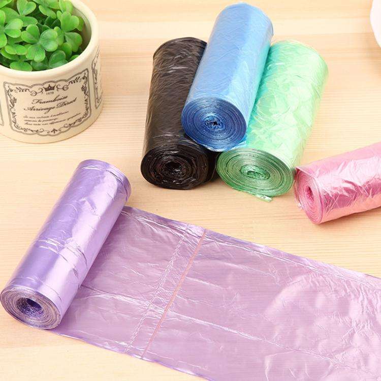 10 Rolls Household Colour Thickening Big Garbage Bags (30pcs Per Roll), Random Color Delivery, Si...