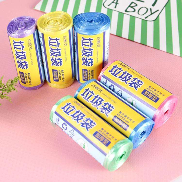 10 Rolls Household Colour Thickening Big Garbage Bags (30pcs Per Roll), Random Color Delivery, Si...