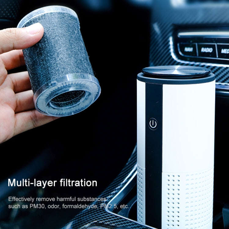WT-U12 DC 5V Negative Ion Smart Car Air Purifier (Blue)