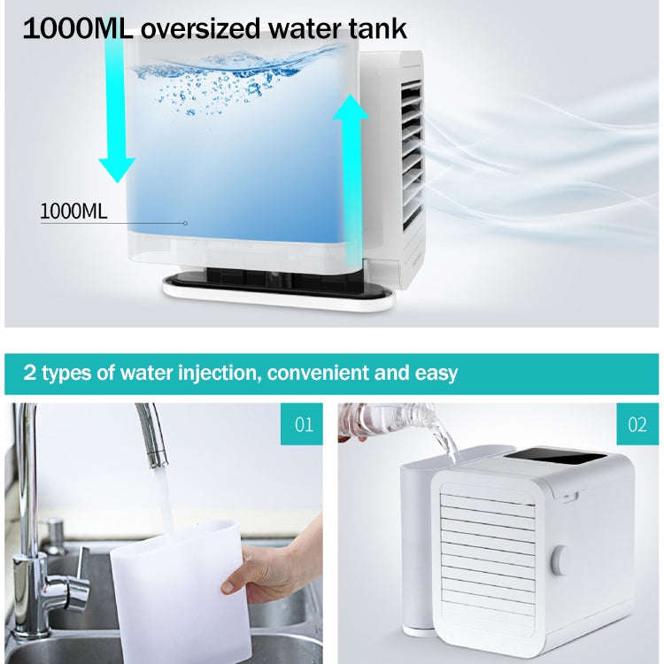 3 in 1 Refrigeration + Humidification + Purification Air Cooler Desktop Cooling Fan Ordinary Version