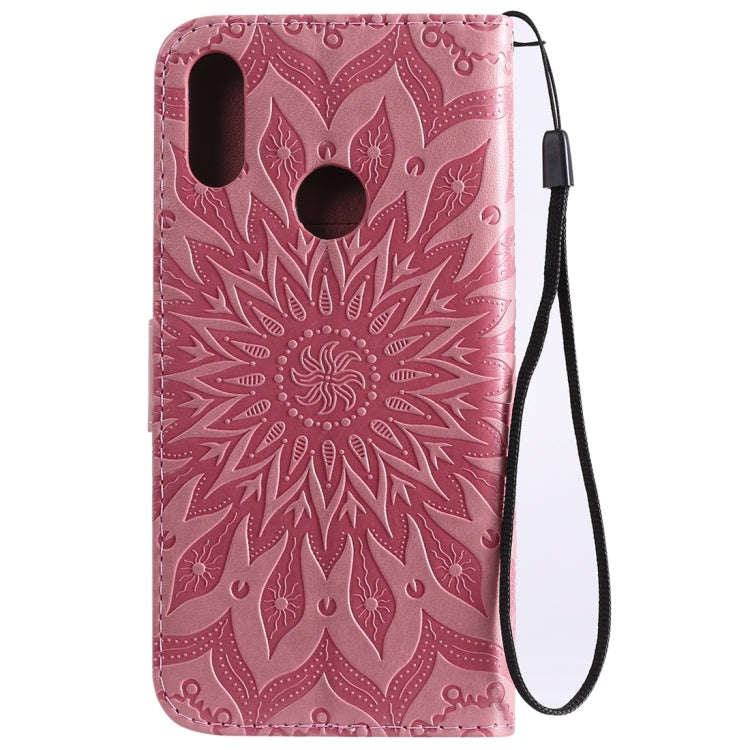 Sun Embossing Pattern Horizontal Flip Leather Case for Huawei Honor Play 8A / Y6 (2019), with Car...