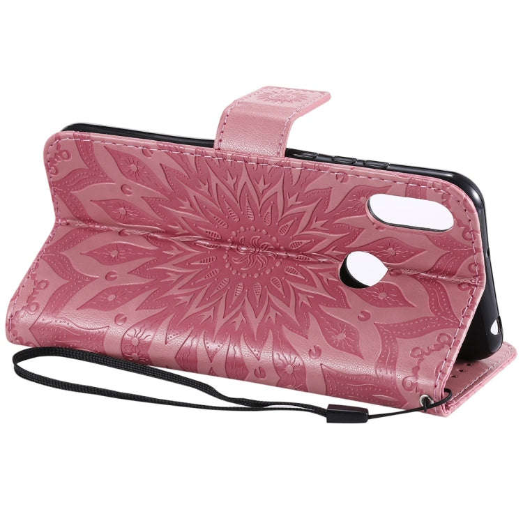 Sun Embossing Pattern Horizontal Flip Leather Case for Huawei Honor Play 8A / Y6 (2019), with Car...