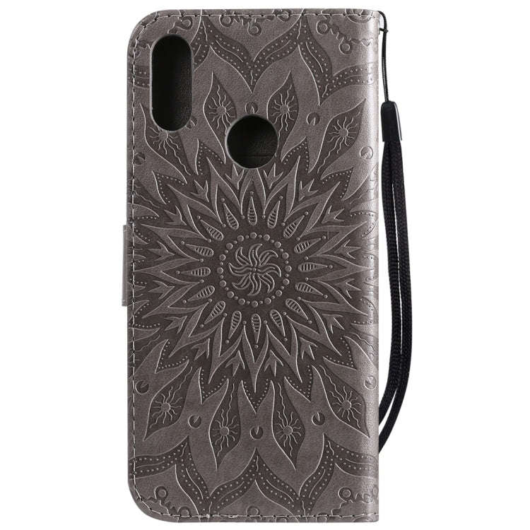 Sun Embossing Pattern Horizontal Flip Leather Case for Huawei Honor Play 8A / Y6 (2019), with Car...