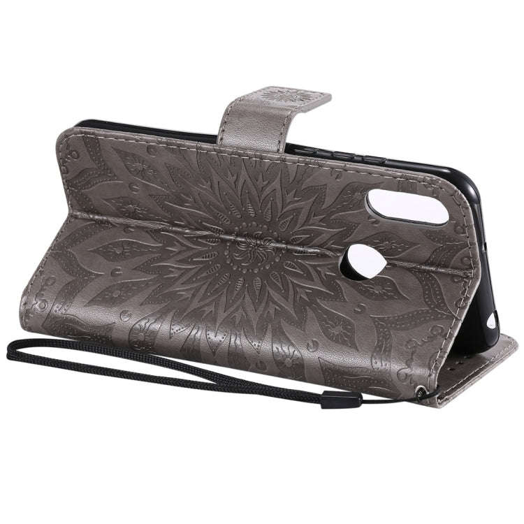 Sun Embossing Pattern Horizontal Flip Leather Case for Huawei Honor Play 8A / Y6 (2019), with Car...