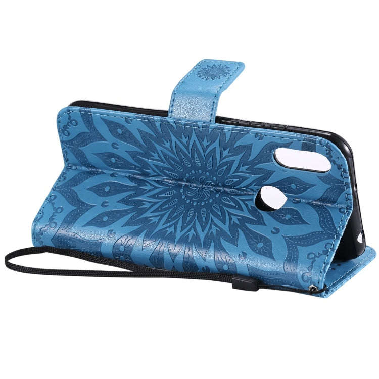 Sun Embossing Pattern Horizontal Flip Leather Case for Huawei Honor Play 8A / Y6 (2019), with Car...