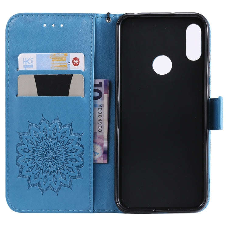 Sun Embossing Pattern Horizontal Flip Leather Case for Huawei Honor Play 8A / Y6 (2019), with Car...
