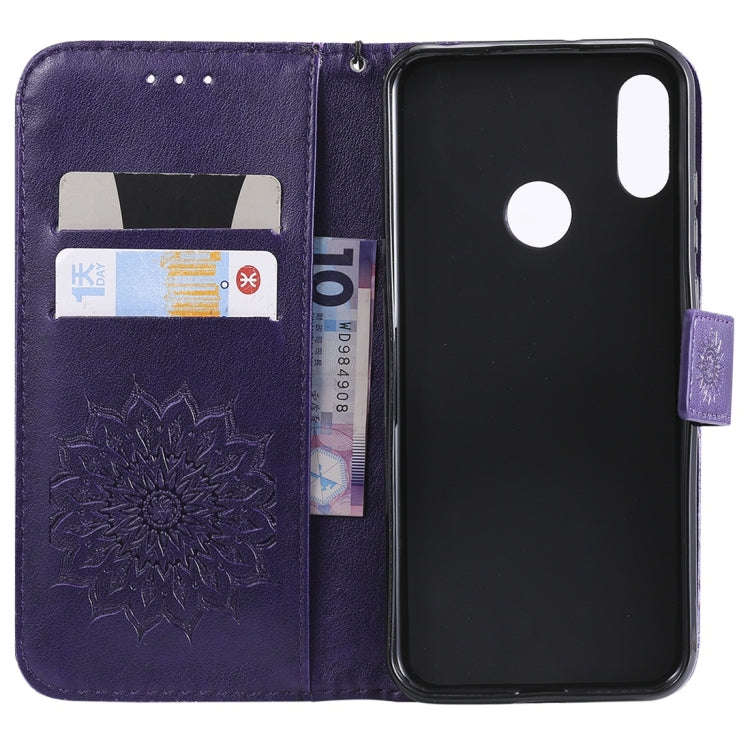 Sun Embossing Pattern Horizontal Flip Leather Case for Huawei Honor Play 8A / Y6 (2019), with Car...
