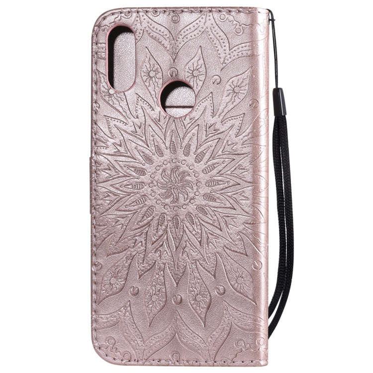 Sun Embossing Pattern Horizontal Flip Leather Case for Huawei Honor Play 8A / Y6 (2019), with Car...