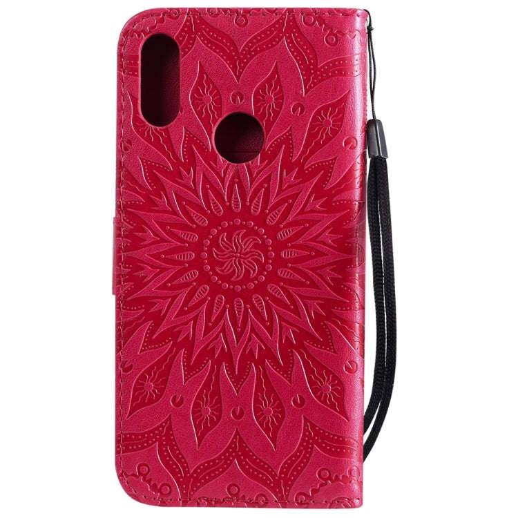 Sun Embossing Pattern Horizontal Flip Leather Case for Huawei Honor Play 8A / Y6 (2019), with Car...