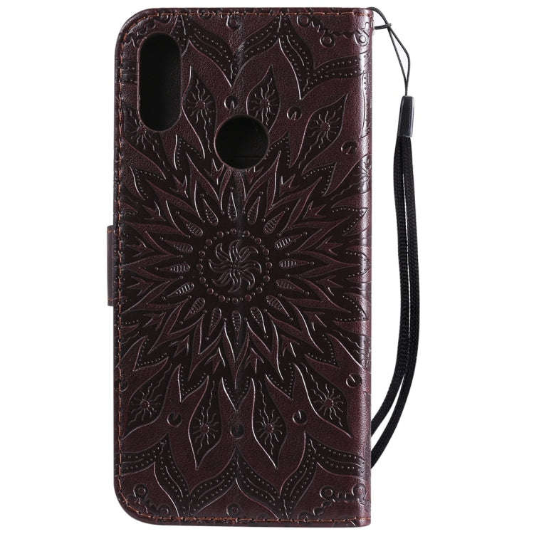 Sun Embossing Pattern Horizontal Flip Leather Case for Huawei Honor Play 8A / Y6 (2019), with Car...