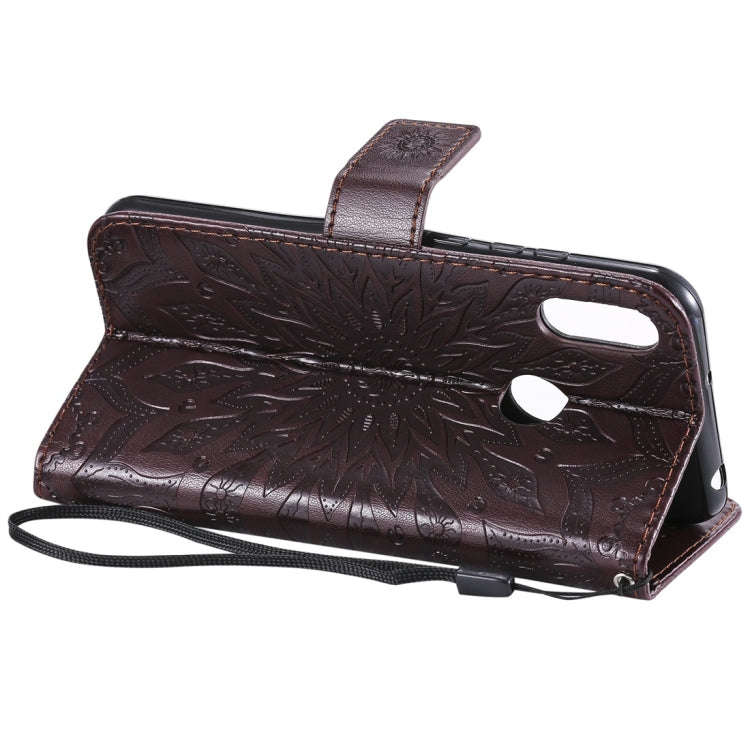 Sun Embossing Pattern Horizontal Flip Leather Case for Huawei Honor Play 8A / Y6 (2019), with Car...