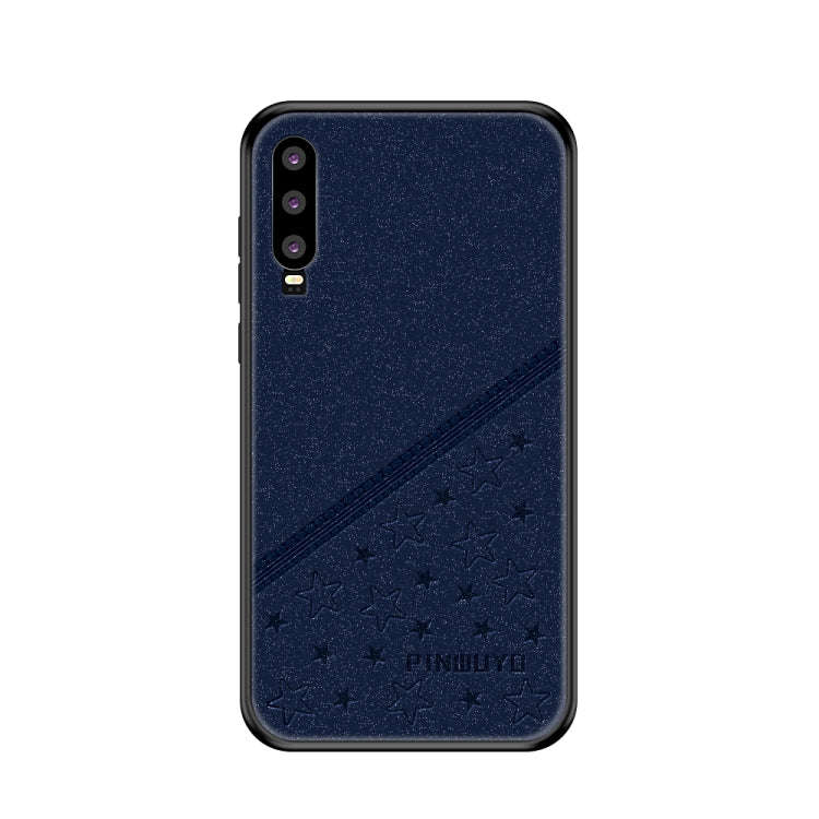 PINWUYO Full Coverage Waterproof Shockproof PC+TPU+PU Case for Huawei P30 (Blue)