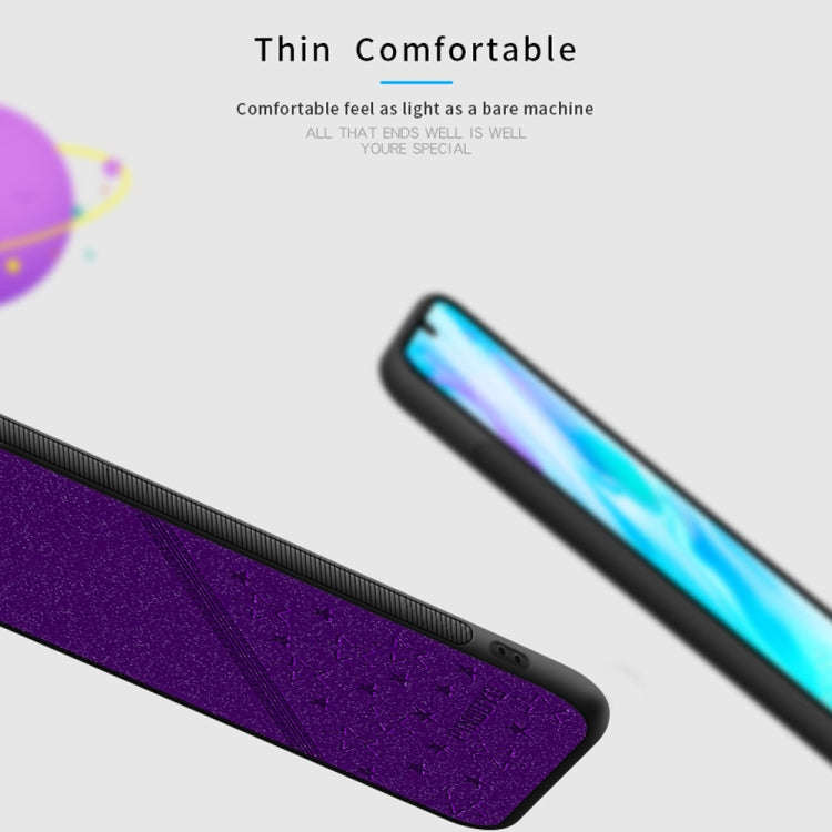 PINWUYO Full Coverage Waterproof Shockproof PC+TPU+PU Case for Huawei P30 Lite (Purple)