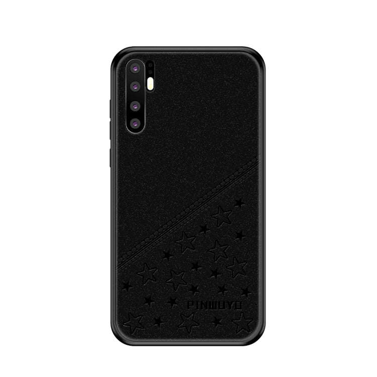 PINWUYO Full Coverage Waterproof Shockproof PC+TPU+PU Case for Huawei P30 Pro (Black)