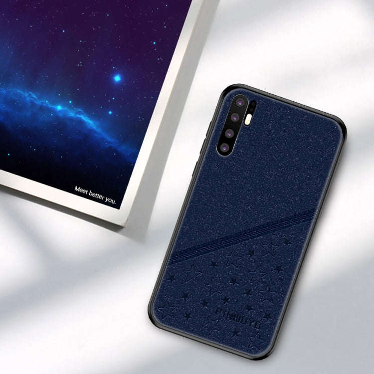 PINWUYO Full Coverage Waterproof Shockproof PC+TPU+PU Case for Huawei P30 Pro (Blue)