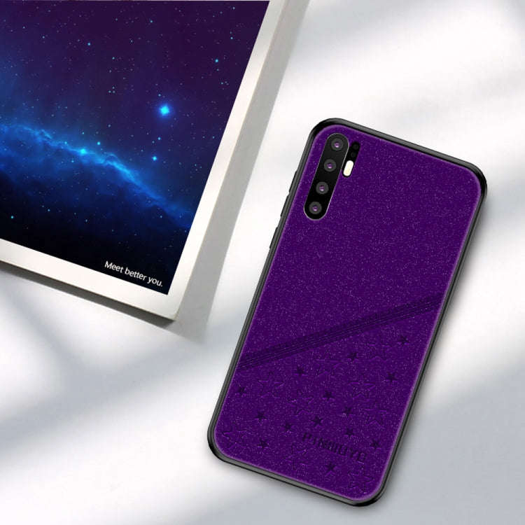 PINWUYO Full Coverage Waterproof Shockproof PC+TPU+PU Case for Huawei P30 Pro (Purple)