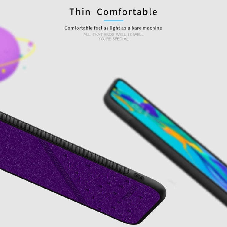 PINWUYO Full Coverage Waterproof Shockproof PC+TPU+PU Case for Huawei P30 Pro (Purple)