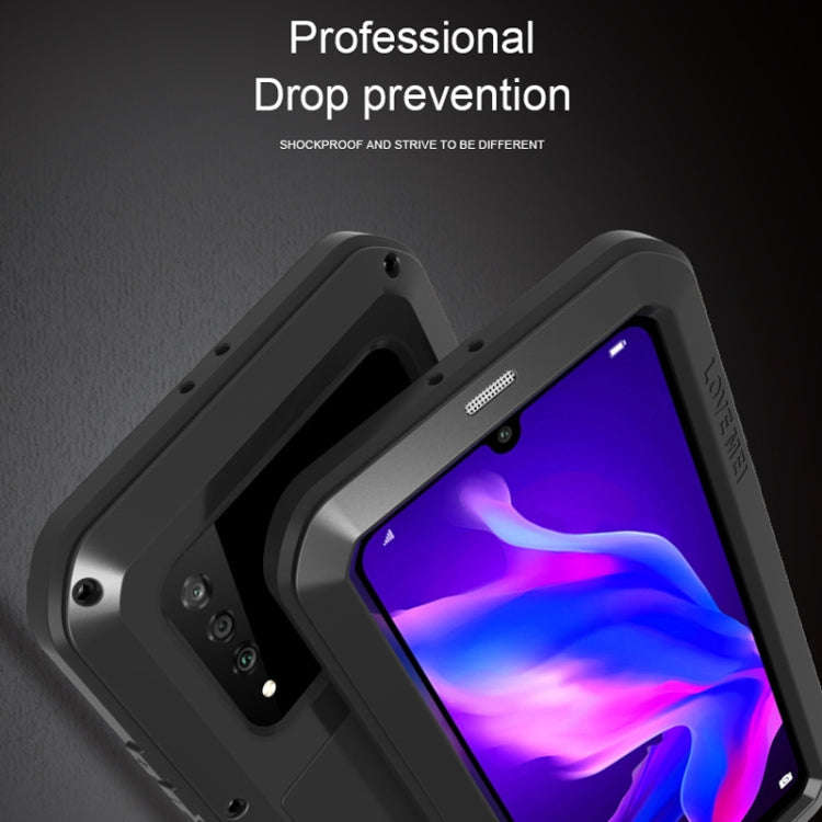 LOVE MEI Powerful Dustproof Shockproof Splashproof Metal + Silicone Combination Case for Huawei P...