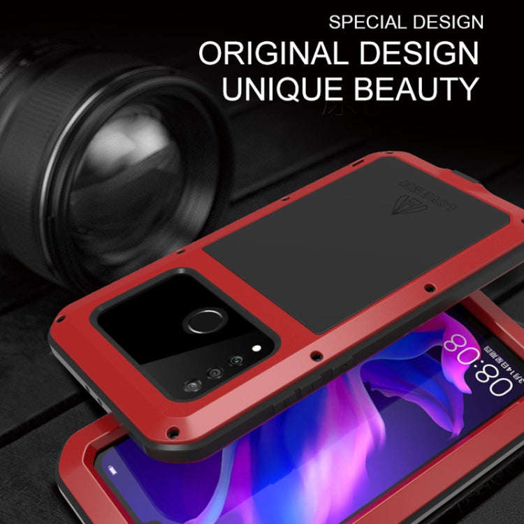 LOVE MEI Powerful Dustproof Shockproof Splashproof Metal + Silicone Combination Case for Huawei P...