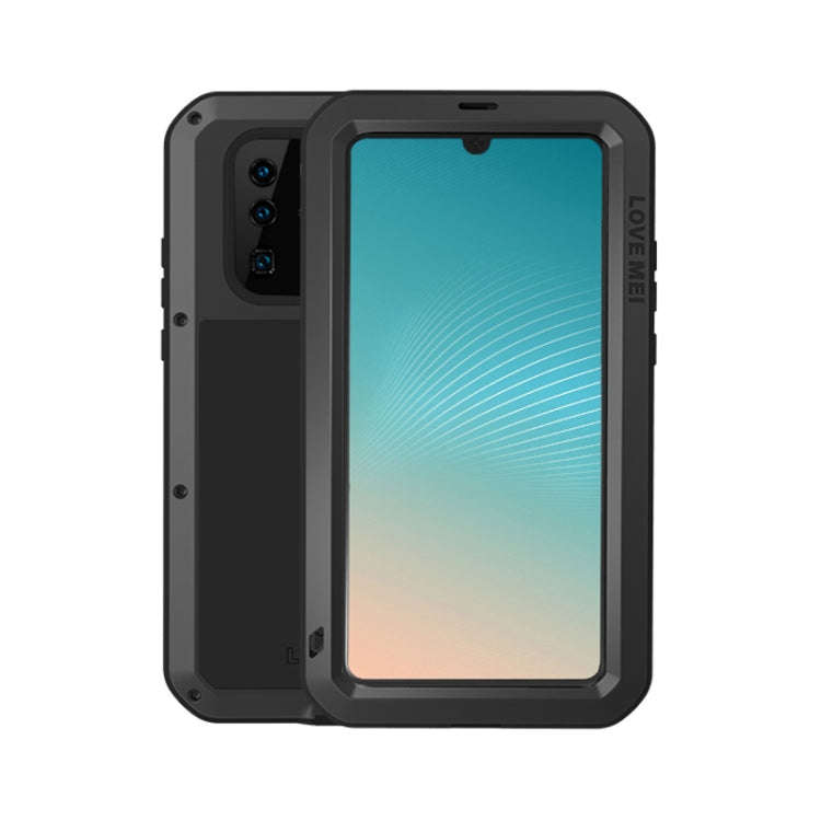 LOVE MEI Powerful Dustproof Shockproof Splashproof Metal + Silicone Combination Case for Huawei P...