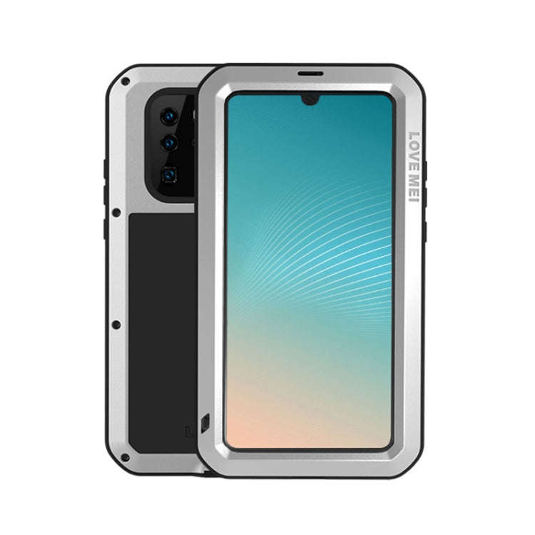 LOVE MEI Powerful Dustproof Shockproof Splashproof Metal + Silicone Combination Case for Huawei P...
