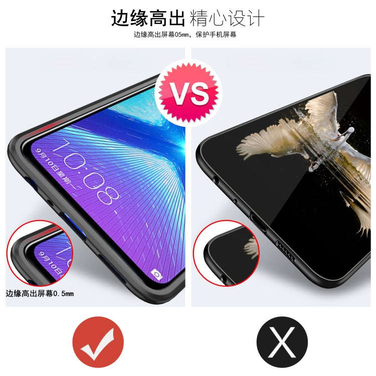 Scratchproof TPU + Acrylic Ring Bracket Protective Case for Huawei Honor 8X(Blue)