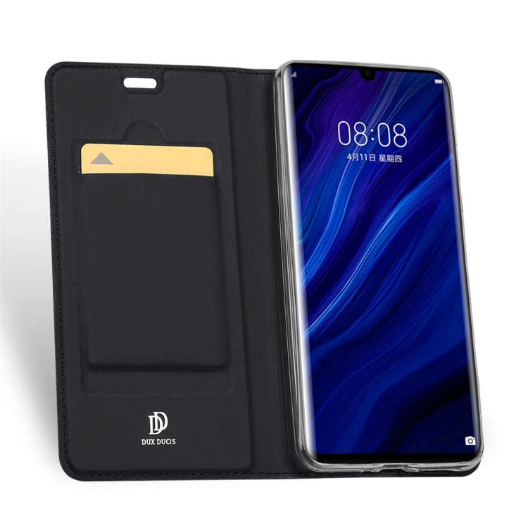 DUX DUCIS Skin Pro Series Horizontal Flip PU + TPU Leather Case for Huawei P30 Pro, with Holder &...