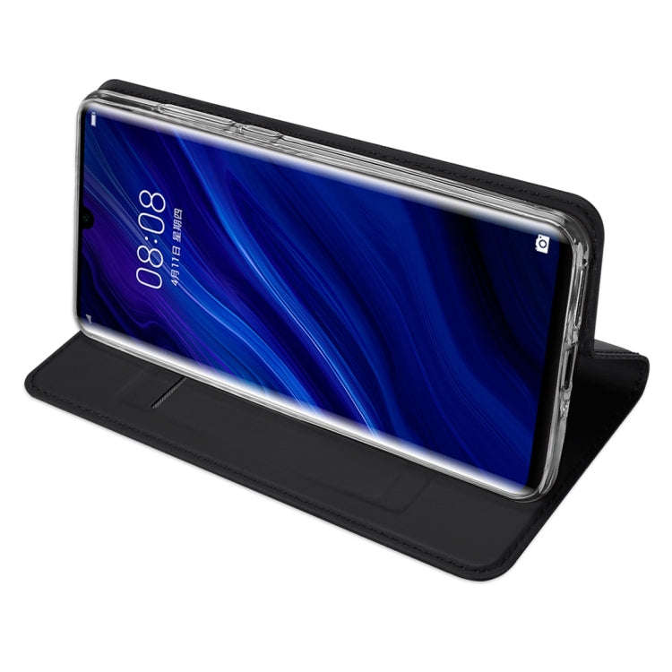 DUX DUCIS Skin Pro Series Horizontal Flip PU + TPU Leather Case for Huawei P30 Pro, with Holder &...
