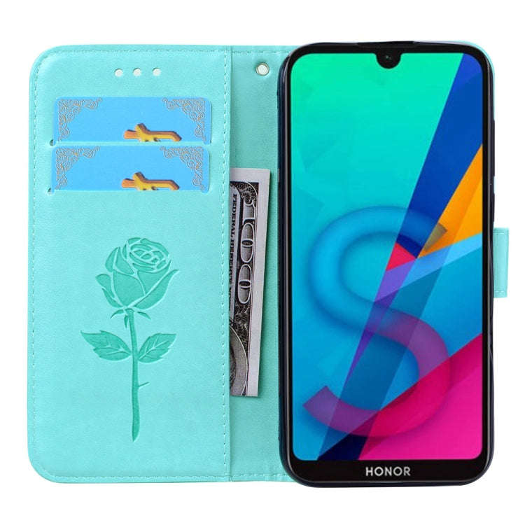Rose Embossed Horizontal Flip PU Leather Case for Huawei Honor 8S / Y5 (2019), with Holder & Card...