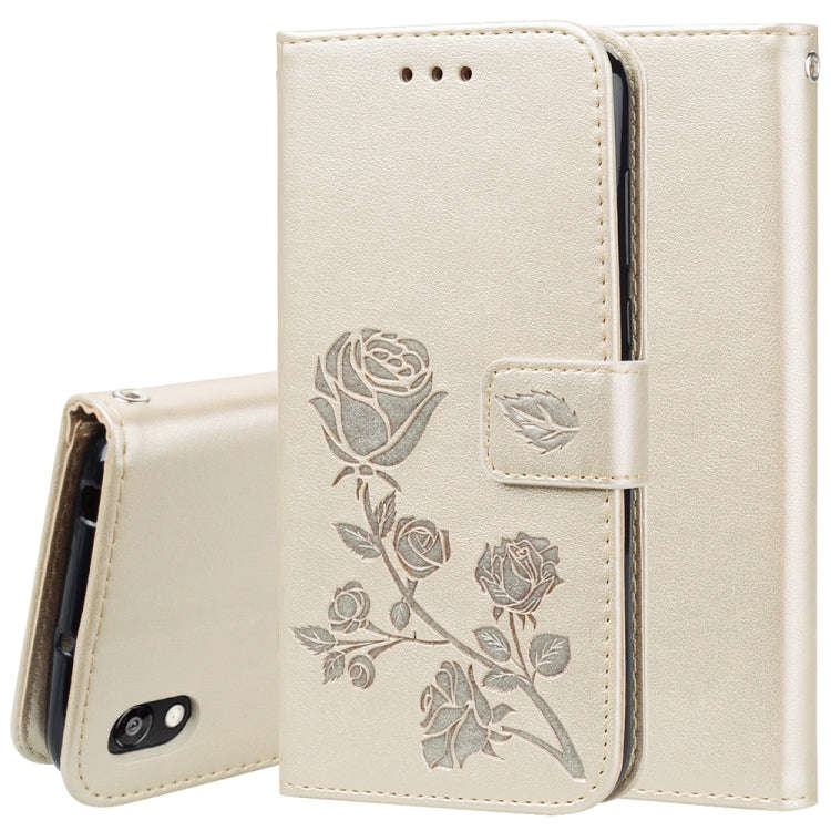 Rose Embossed Horizontal Flip PU Leather Case for Huawei Honor 8S / Y5 (2019), with Holder & Card...